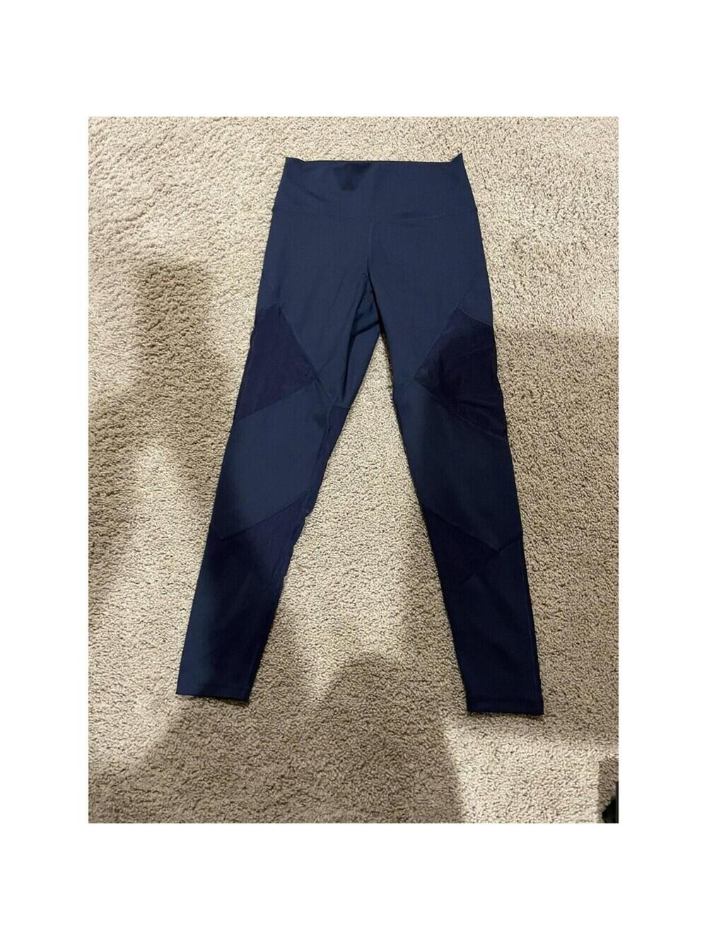 NWT Women's ADIDAS navy blue leggings XS XSMALL BT HR WL 7/8 DT 4810 see trough